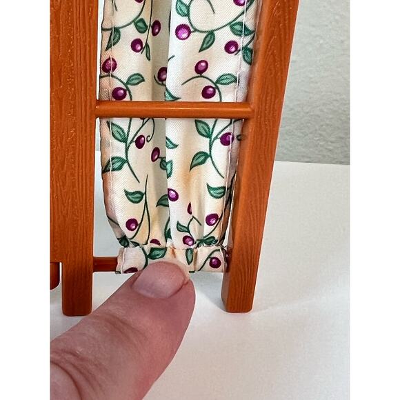 Fisher Price Loving Family Dollhouse Cloth Room Divider Home Office - Picture 3 of 8